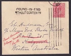 GB 1905 KEVII London - Western Australia - FOUND WITHOUT CONTENTS