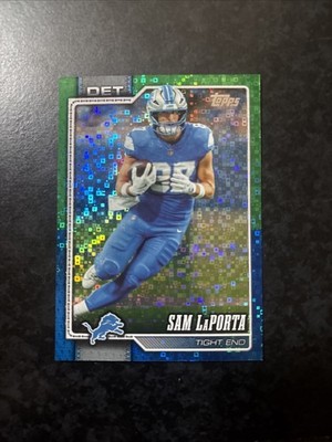2026 Topps Flagship Football Sam LaPorta Green and Blue Border /99