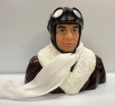 Airplane Radio Control  WWI Biplane Pilots Busts 1/4 Scale 1988 MGA Enterprises