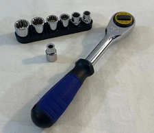 Kobalt Double Drive Ratchet #409451 + 7 Sockets