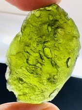 Raw Moldavite Regular Grade Tektite 53CT Textured With Certificate Authenticity