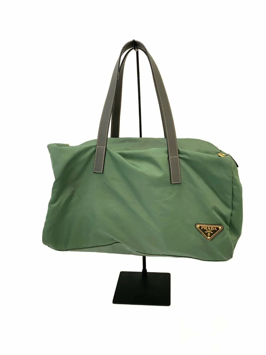 Used Prada Handbag/Nylon/Khk/Plain Bag