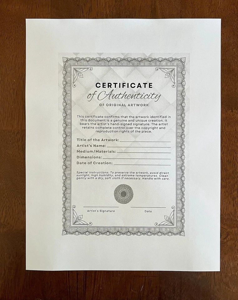 Pintura acrílica floral magenta suelta original 8 x 10 sobre lienzo estirado Foto 2 de 3