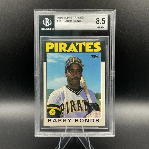 1986 Topps Traded Barry Bonds BGS 8.5 NM-MT+ Rookie RC #11T