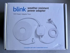 Blink Weather Resistant 13ft Power Adapter for Blink Mini 2  Blink Outdoor 4 Wt