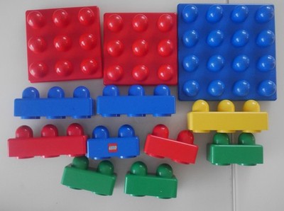 GREAT Lego DUPLO PRIMO SET with 3 Building Plates + 9 Bricks!