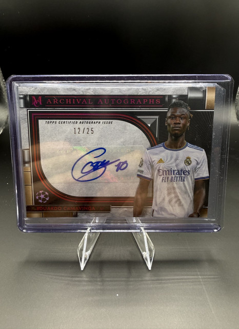 2021 Topps Museum UEFA Eduardo Camavinga Archival Auto Autograph Ruby #/25