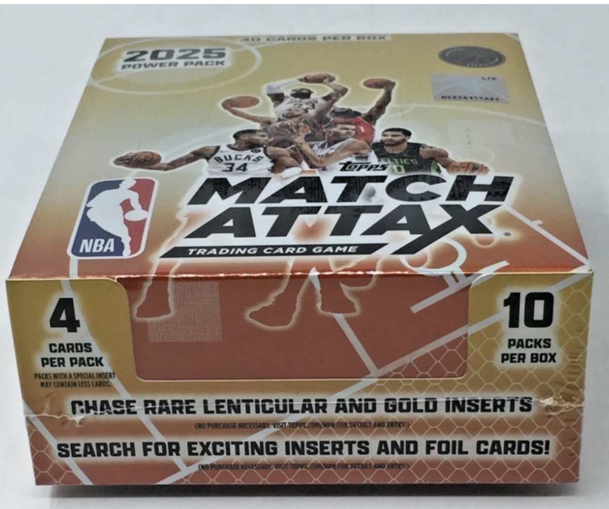 2025-26 Topps NBA Match Attax Wemby Cooper Flagg Sealed Box 10