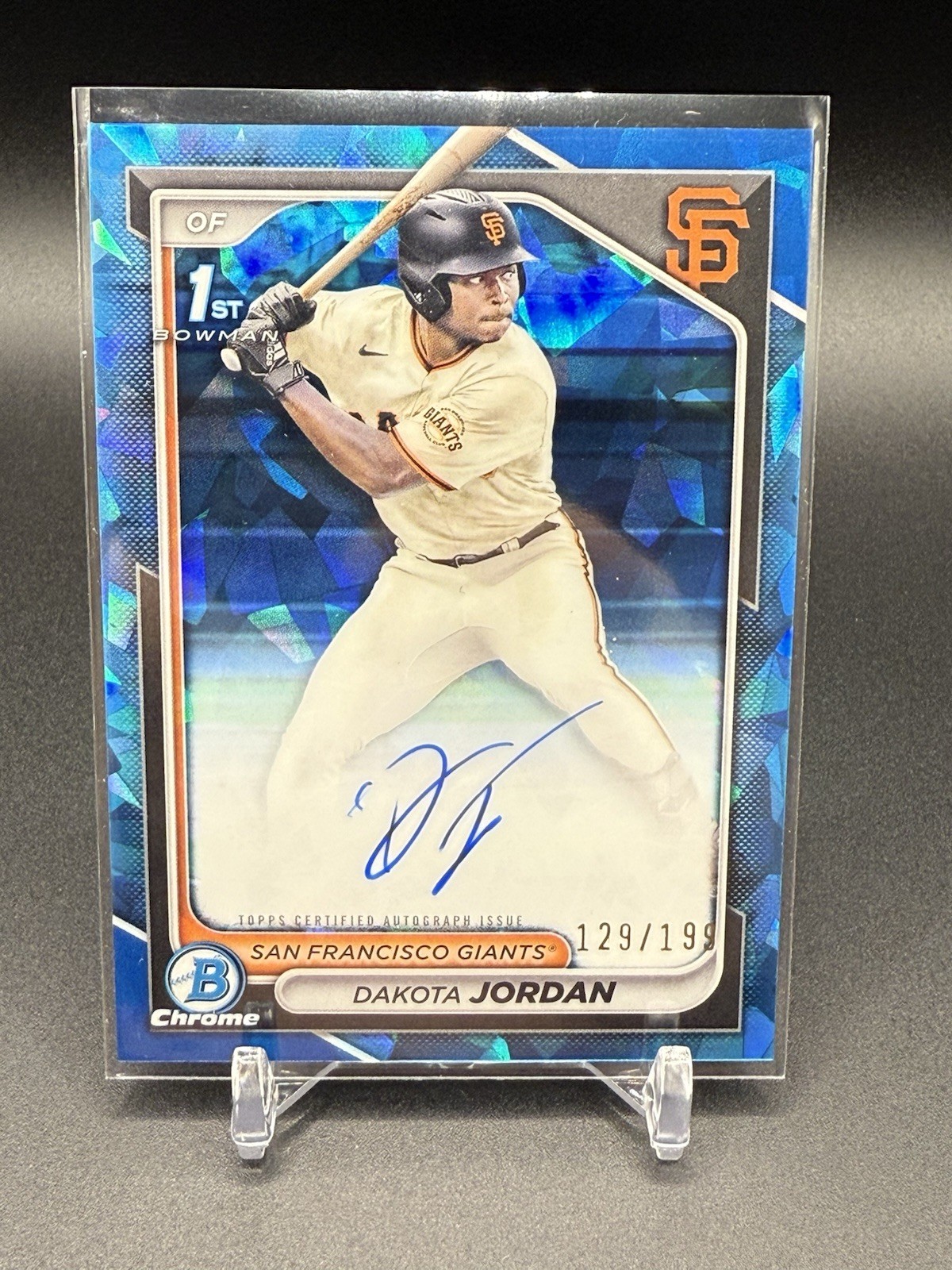 Dakota Jordan 2024 Bowman Draft Sapphire Edition #CPA-DJ 1st AUTOGRAPH /199