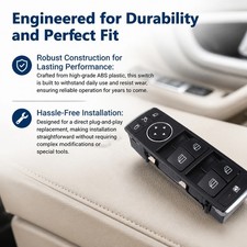High Reliable Front Master Power Window Switch fits Mercedes-Benz W204 W212 C300