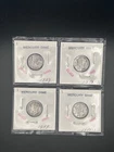 Lot of 4 Mercury Silver Dimes 1937, 1942-S, 1943, 1944-S