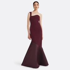 Modern One Shoulder Sleeveless Mermaid Evening Gowns Women Floor Length Trumpet