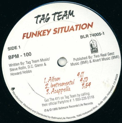 Tag Team - Funkey Situation / What You Waitin For (12'') (Very Good Plus (VG+)) -