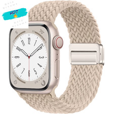 Braided Strap for Watch Bands 40Mm 45Mm 41Mm 44Mm 42/46Mm 49Mm Magnetic Bracele