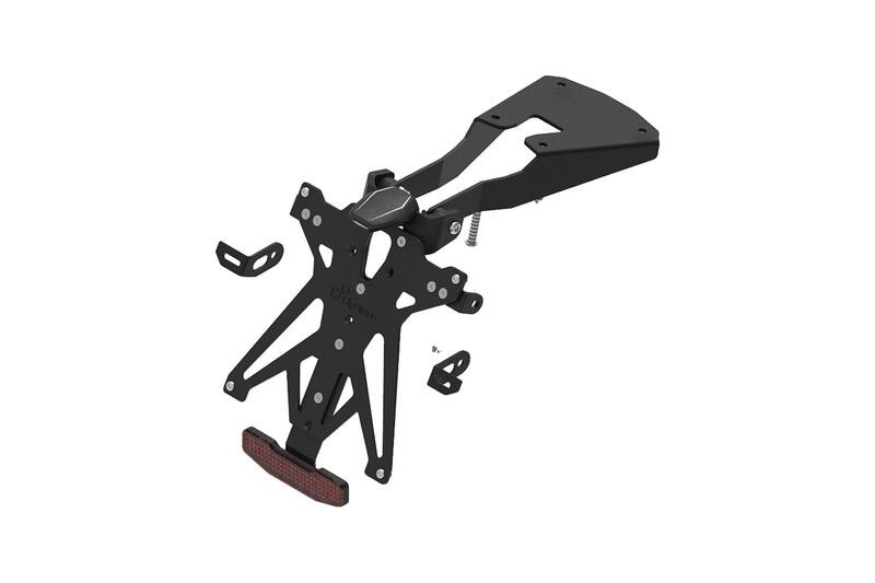 Support de plaque ajustable LIGHTECH idéal pour sorties moto et circuits