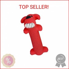 Multipet Original Loofa Latex Dog Toy - Squeaky Toy for All Dogs - Easy-to-Clean