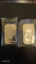Lot of 2 - APMEX Silver Bars 1 Troy OZ Ounce .999 fine