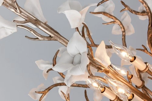 Corbett Lighting 211-44 Lily 4 Light 19"W Pendant - Silver - Picture 4 of 6