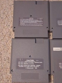 6x Lot Of Nintendo NES Games - Tecmo Bowl, World Wrestling, Gauntlet 2, Karnov+