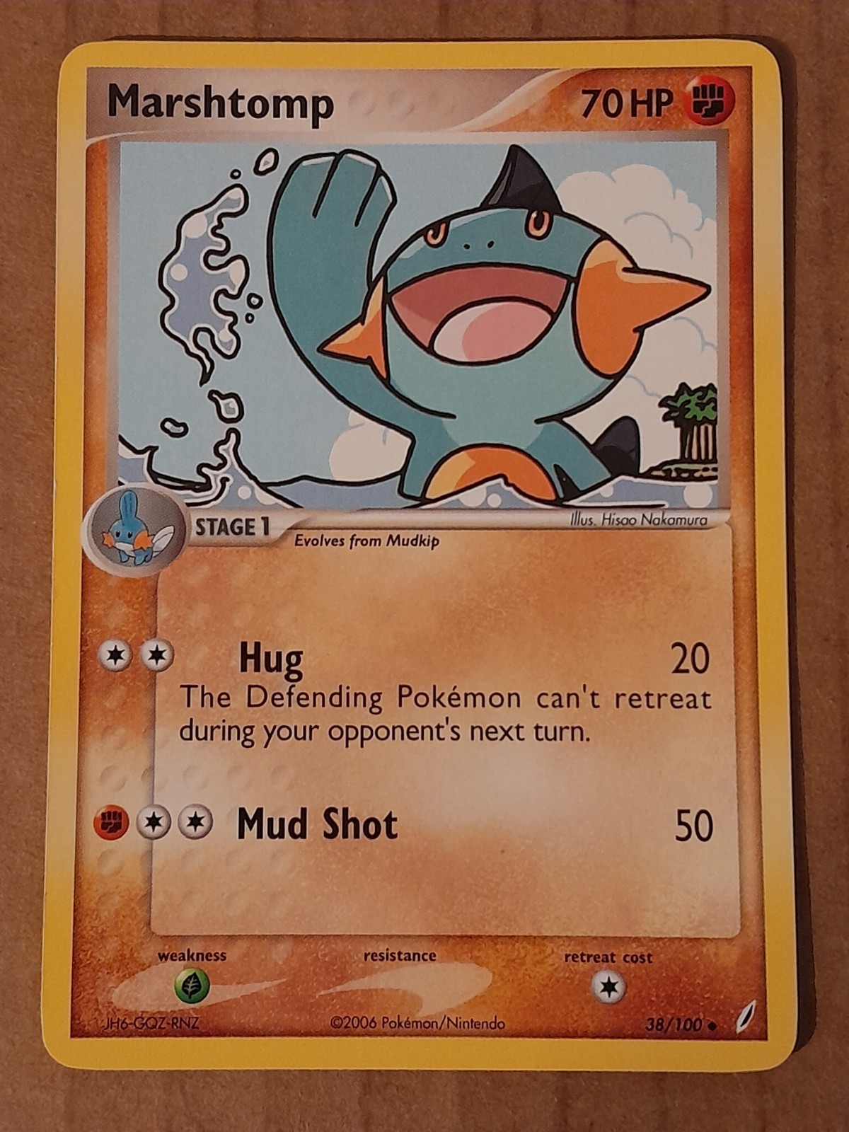 Pokemon Marshtomp 38/100 Crystal Guardians NM-Mint See Pictures