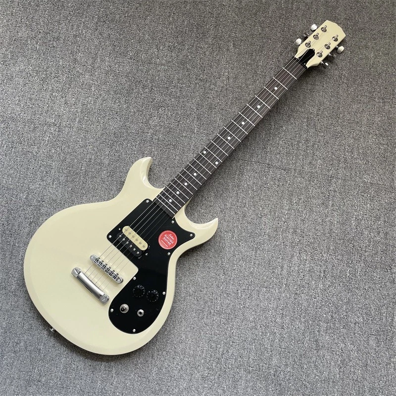 Olympic White Melody Maker Electric Guitar Double Cutaway Solid Body H Pickup - Image 2 of 4