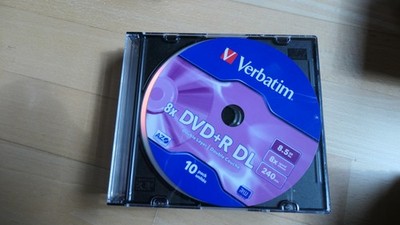 8 Stk  Verbatim DVD+R -DL  8,5 GB Rohlinge - Neu & Verschweißt