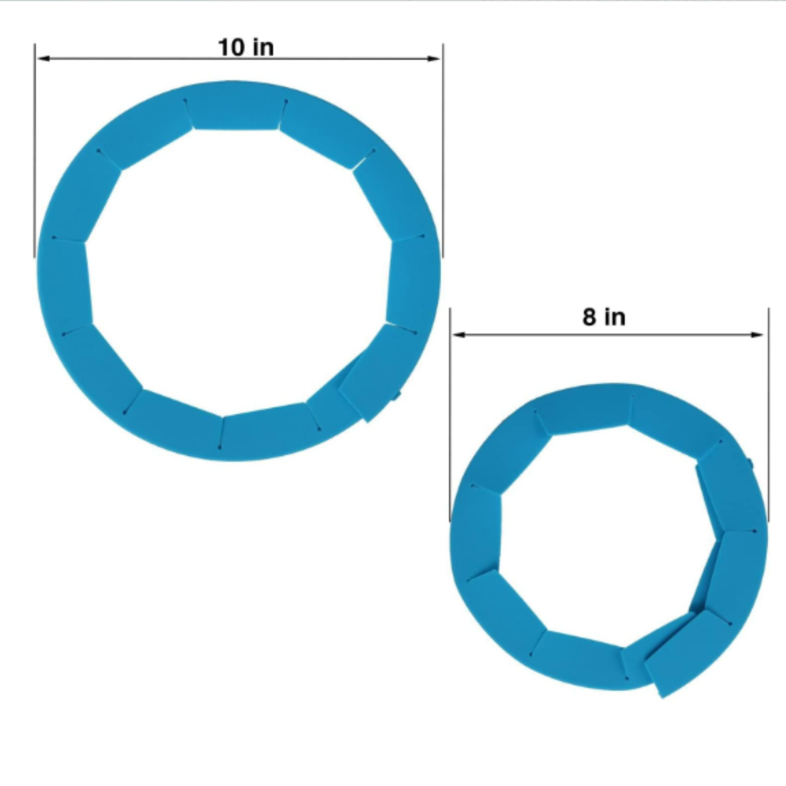 1 or 2  PCs Adjustable Pie Crust Shield Silicone Protector Ring Bake Cover......