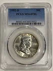 1952 D Franklin Half Dollar PCGS MS64 FBL Silver Coin 50C US Mint