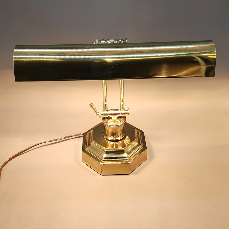 Lámpara de escritorio y piano House of Troy 14" acabado latón pulido P14-203 Foto 2 de 4