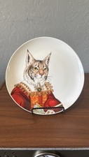 West Elm ~ Rachel Kozlowski ~ Dapper Animal Plate ~ Renaissance Style Lynx