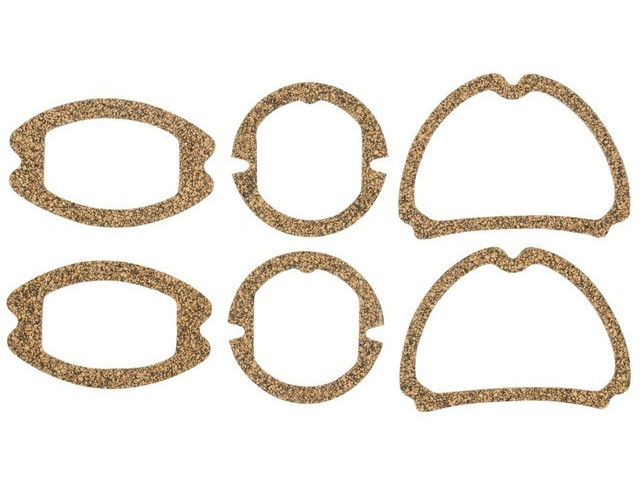 New 6-PC Lens Gasket Set / For 1957 Chevy Tail Light Turn Signal Reverse Lamp