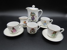 Vintage Children  s Holly Hobbie Porcelain China Dinner Tea Set 9 Piece