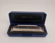 Vintage M.Hohner Blues Harp Key of F Harmonica Germany with Original Case