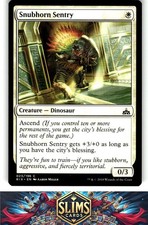 Magic the Gathering MTG Rivals of Ixalan Snubhorn Sentry #23 Buy 2 Get 1