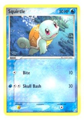 Hero Deal, English - 1 x Pokemon Squirtle - 63/100 - Common EX Crystal Guardians