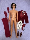 Vintage 1971 The Night Scene Tuxedo Prom (#1496)/1972 MOD Hair Ken Doll Set