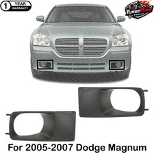 Front Fog Light Bezel Set Textured Right Left Side For 2005-2007 Dodge Magnum