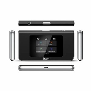 Titan 4G Unlocked Wi-Fi Hotspot Modem Portable Router USB-C Black