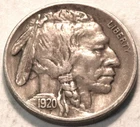 1920 S Buffalo Nickel, Higher Grade, Better Semi-KEY Date 5C Coin