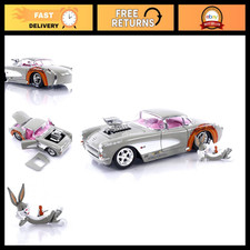 Die-cast 1957 Corvette Car With Bugs Bunny Figure Looney Tunes Collectible Toy Die-cast 1957 Corvette Car With Bugs Bunny Figure Looney Tunes Collectible Toy