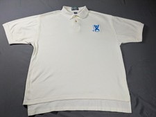 Pine Island Shirtmakers Polo Shirt Mens XL White Cotton ErgoBuddy Golf USA Made