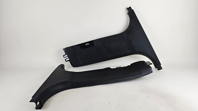 11-16 BMW F10 535 550 M5 Left And Right Side Lower B Pillar W/ Vent Black OEM