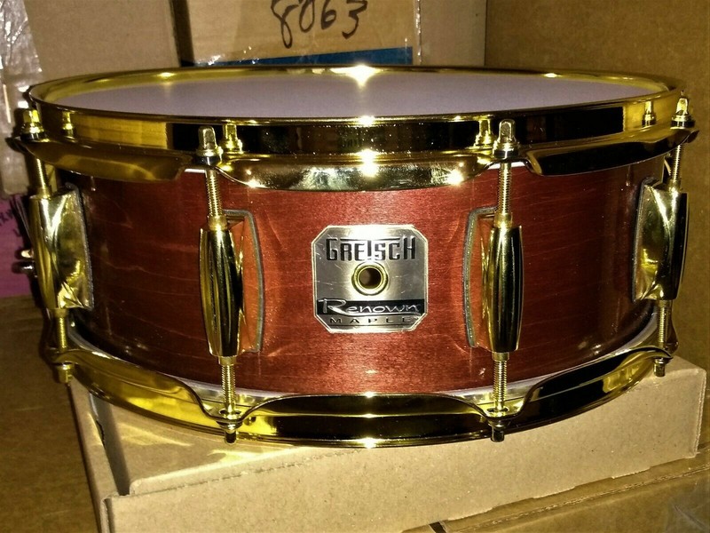 CUSTOM "TRIBUTE SERIES" GRETSCH SNARE 14"- BRASS HDWE-SHIPS FREE TO CUSA