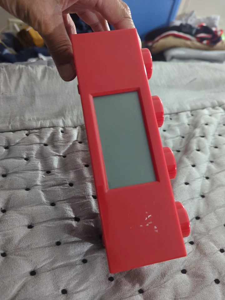 Lego Alarm Clock Red Brick Block 2010 Pre-Owned Condition Fast Shipping WORKS!!! - Image 2 of 4