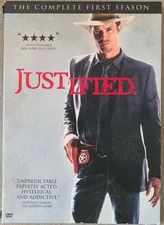 Justified: The Complete First (1) Season DVD (2010) USED Good Condition