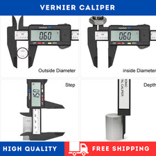 6'' 150mm LCD Digital Vernier Caliper Micrometer Measure Tool Gauge Ruler UK