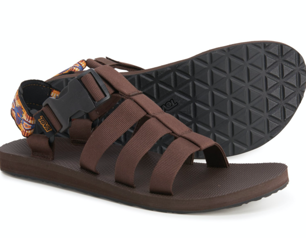 TEVA Men\'s Dorado Brown Multi-Color Print Strap Sandals 1110640 Size 13 NEW TEVA ORIGINAL DORADO SANDALS MENS 13 CANYON SPORT  main image 2