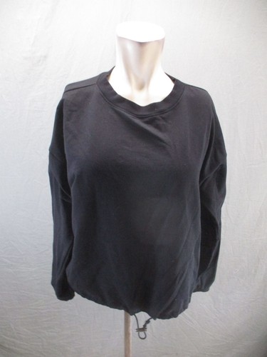 ZELLA Size S Mens BLK Crew Neck Drawstring Warm Relaxed Athletic Sweatshirt 455 - Bild 1 von 10