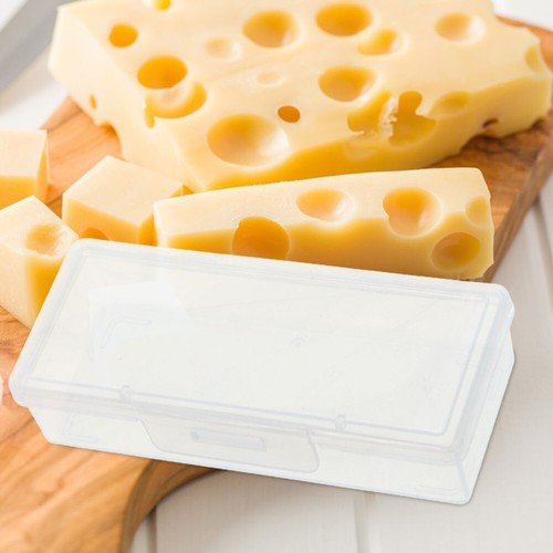 Cheese Holder for Refrigerator Storage Box Container Rectangle - Picture 7 of 12