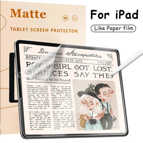 Displayschutzfolie für iPad Pro 12.9/11 Air 5/4 10/9 mini6 Papiergefühl blase...